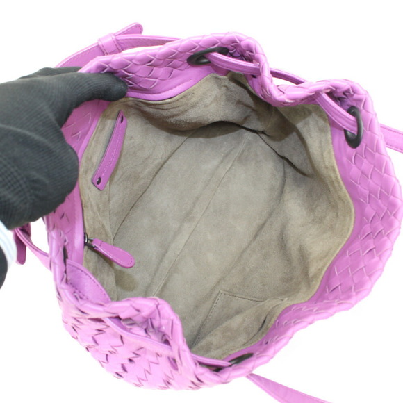 Bottega Veneta Small Garda Bag Leather Purple - Picture 7 of 16